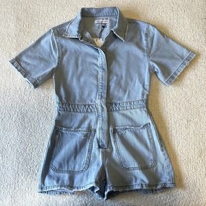 Zara Denim Boiler Suit Romper Size 11 - 12 BNWT